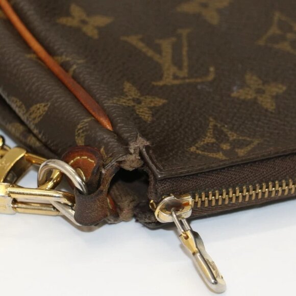 Louis Vuitton Monogram Pochette Eva Crossbody Shoulder Handbag *READ* - Picture 13 of 16